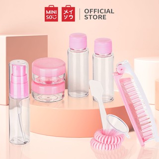 Bộ bình chiết mỹ phẩm tiện dụng 11 món Miniso (Hồng)