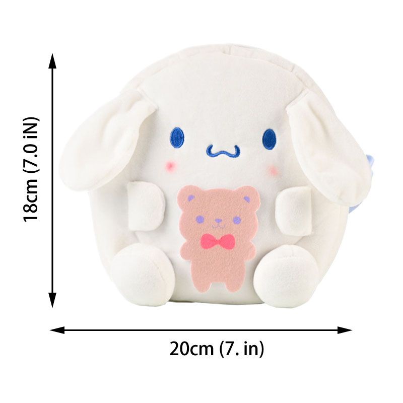 SANRIO Túi Đeo Chéo Hình Kuromi Nhồi Bông Dễ Thương Cho Nữ