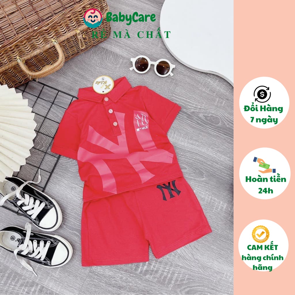 Sale sốc size đại 30-40kg Bộ ngắn tay bé trai/ Bộ cộc NY thời thượng cho bé trai từ 5-40kg hàng cotton tàu cao cấp cho b