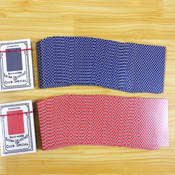 Bộ bài tây 52 lá back no1888 2 màu xanh và đỏ