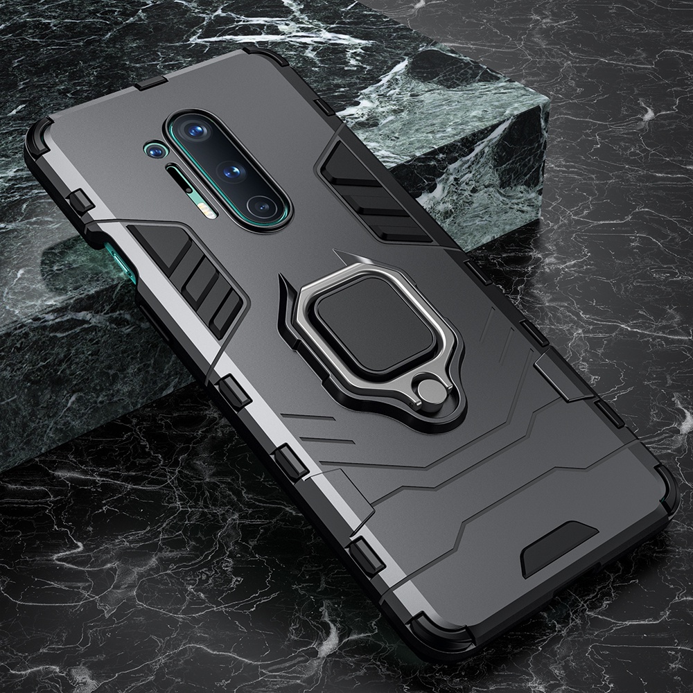 Shockproof Armor Case OnePlus 7 8 Pro 6T 7T 8T Magnetic Ring Stand Holder Back Cover