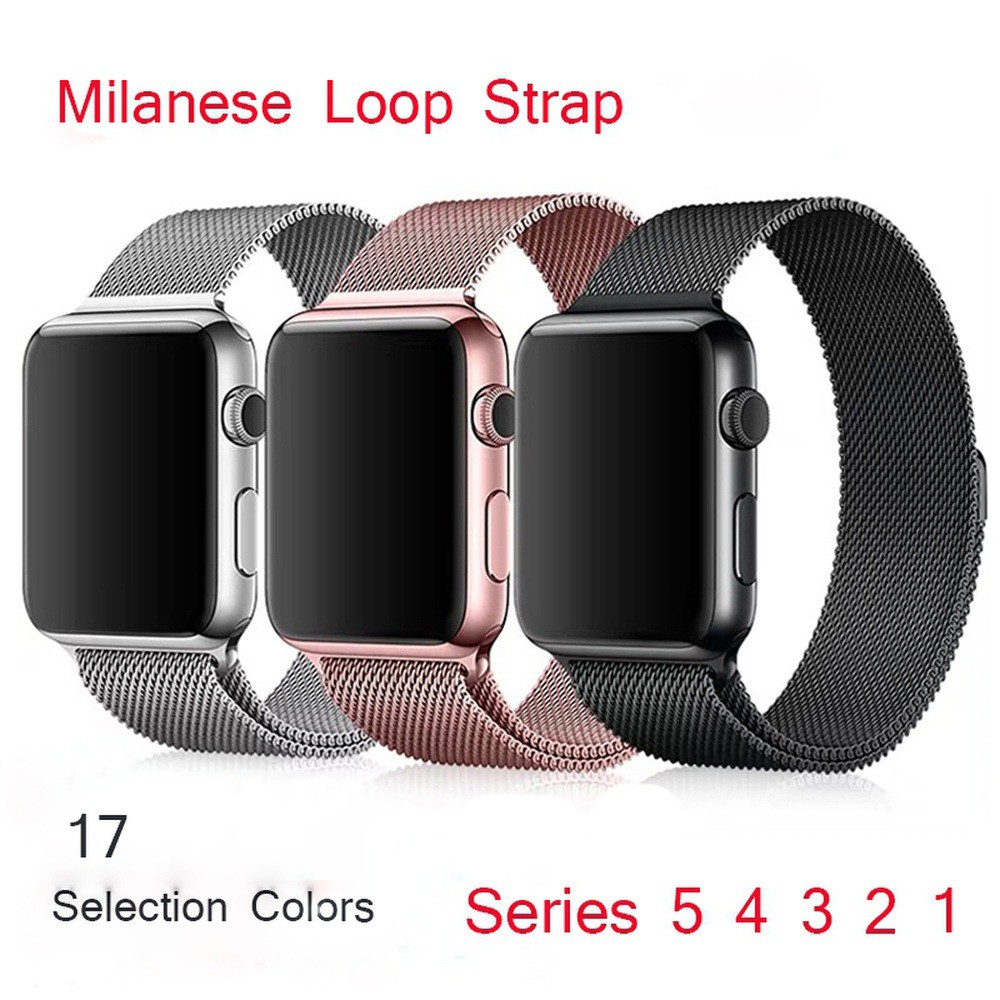 【Apple Watch Strap】Dây đeo kim loại khoá từ tính cho Apple Watch Series 6/se/5/4/3/2 /1 38mm 42mm 40mm 44mm