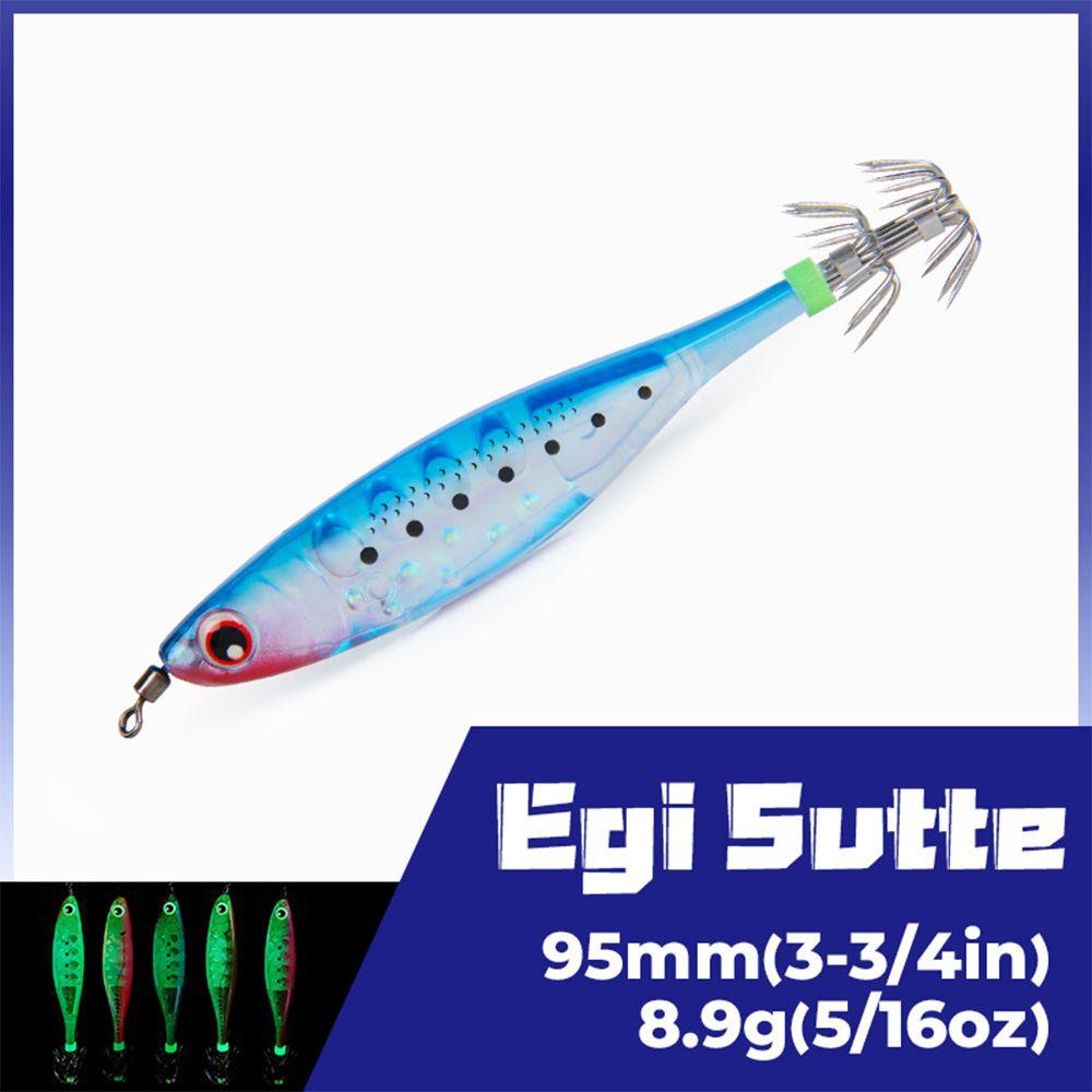 Mồi Câu Cá Giả Hình Con Tôm Bằng Gỗ Phát Sáng Sống Động