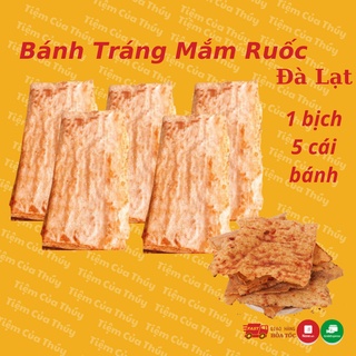 Bánh tráng mắm ruốc Đà Lạt  [Combo 3 túi 15 cái]  1 túi 5 cái ngon giòn cay cay mặn mặn