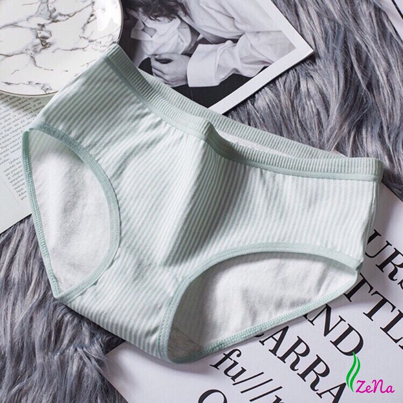 Quần Lót Cotton Kháng Khuẩn Phối Kẻ Siêu Đẹp ZE002 | BigBuy360 - bigbuy360.vn