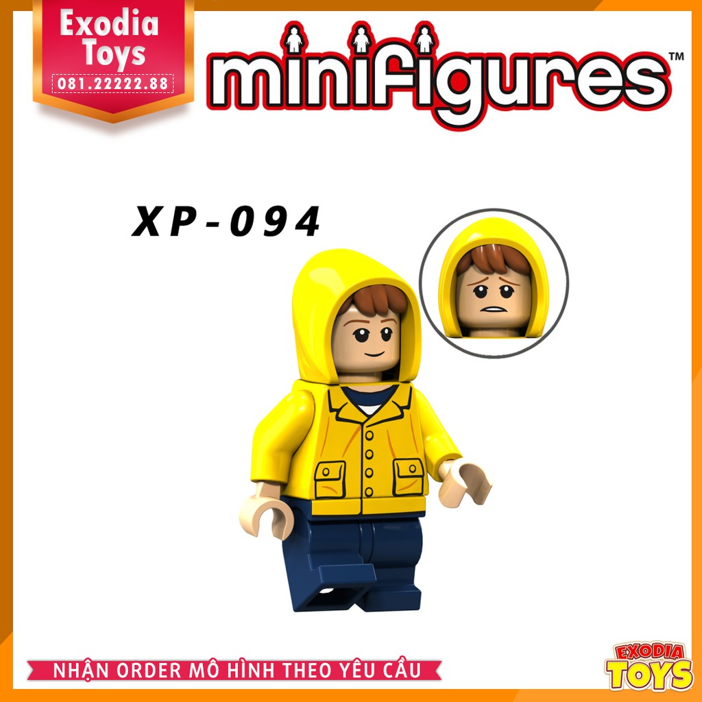 Xếp hình Minifigure Nhân vật phim kinh dị IT Chú Hề Ma Quái - Đồ Chơi Lắp Ghép Sáng Tạo - KORUIT KT1012