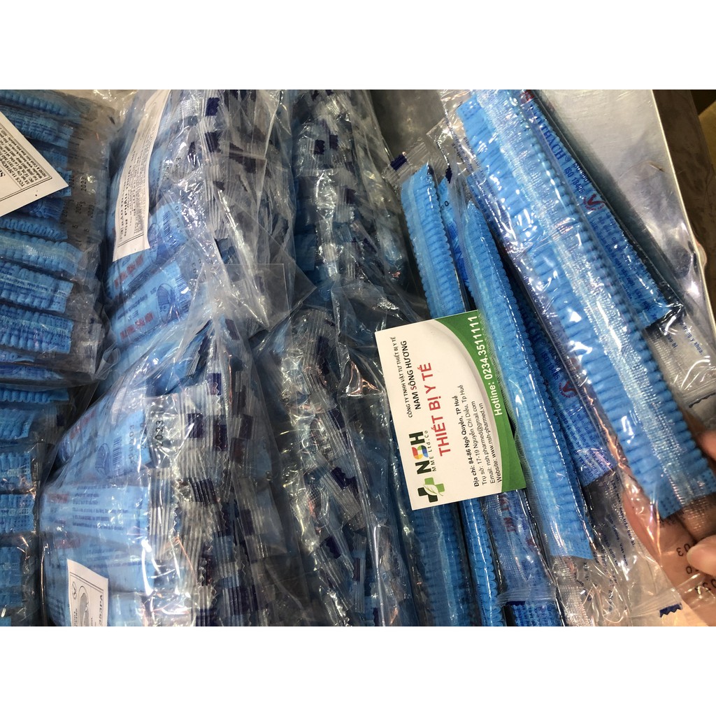 GÓI 50 cái bao trùm tóc Nón giấy y tế BẢO THẠCH nón con sâu trùm đầu y tế Nón Giấy Tiệt Trùng mũ giấy bao tóc BẢO THẠCH