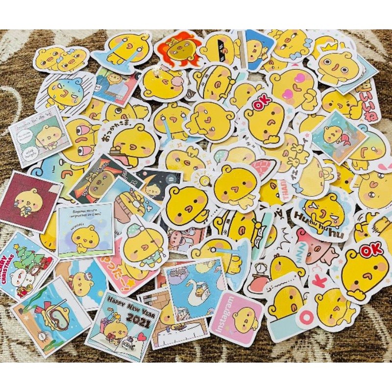 10-50 hình dán sticker piyomaru decal
