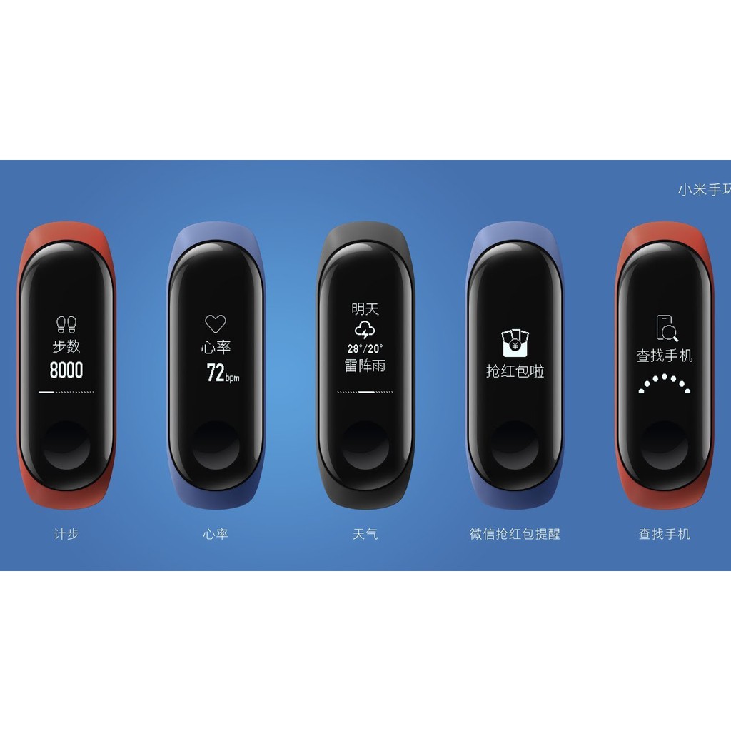 Vòng Đeo Tay Thông Minh Xiaomi Mi Band 3 Bản Quốc Tế - Hàng Chính Hãng