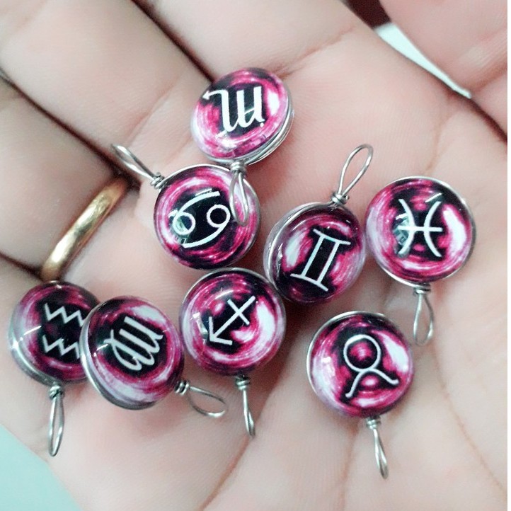 Mặt cung hoàng đạo 12c = 48k / 1 gói / sỉ phụ kiện handmade