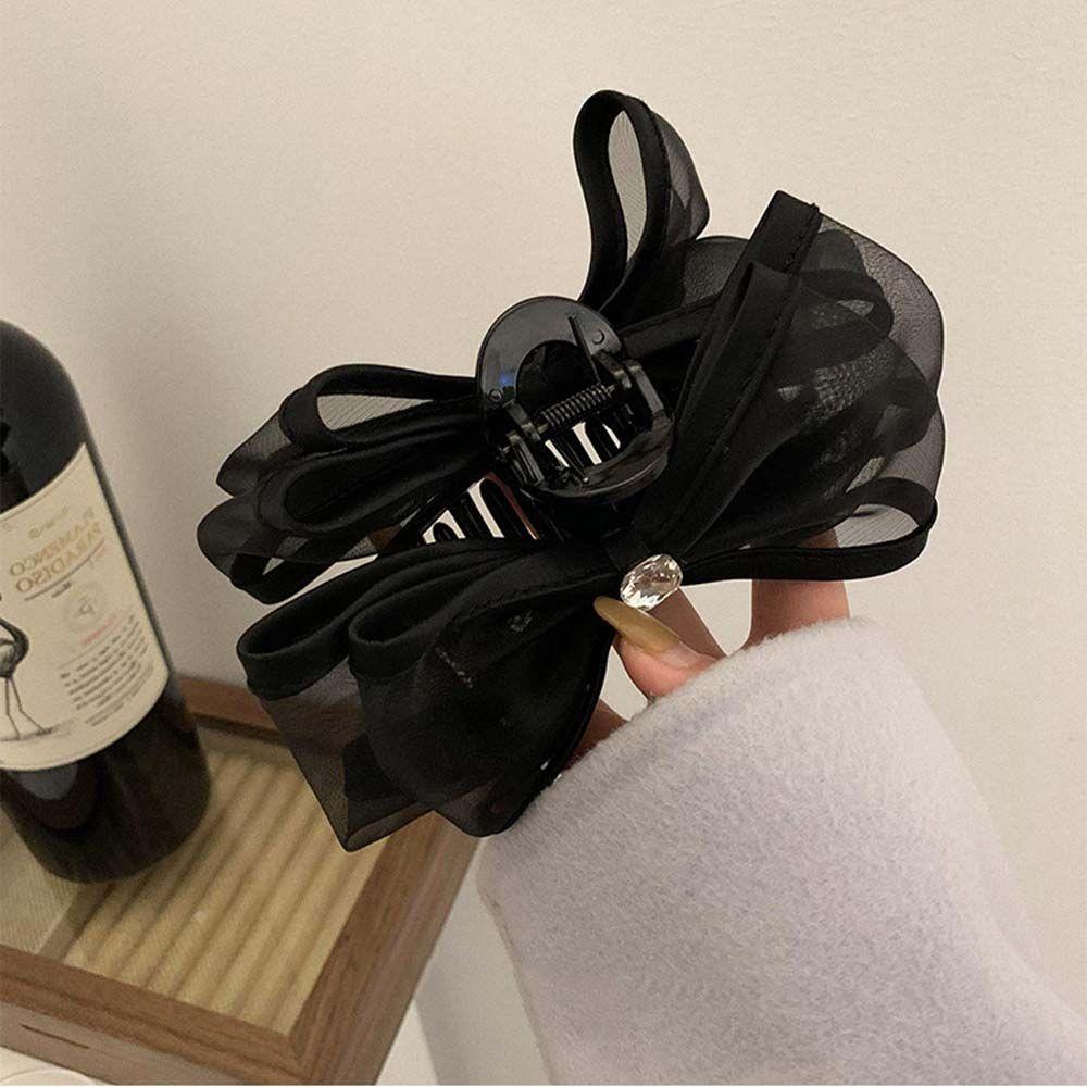 Kẹp Tóc Nơ Lưới Cỡ Lớn Phong Cách Hàn Quốc Thời Trang