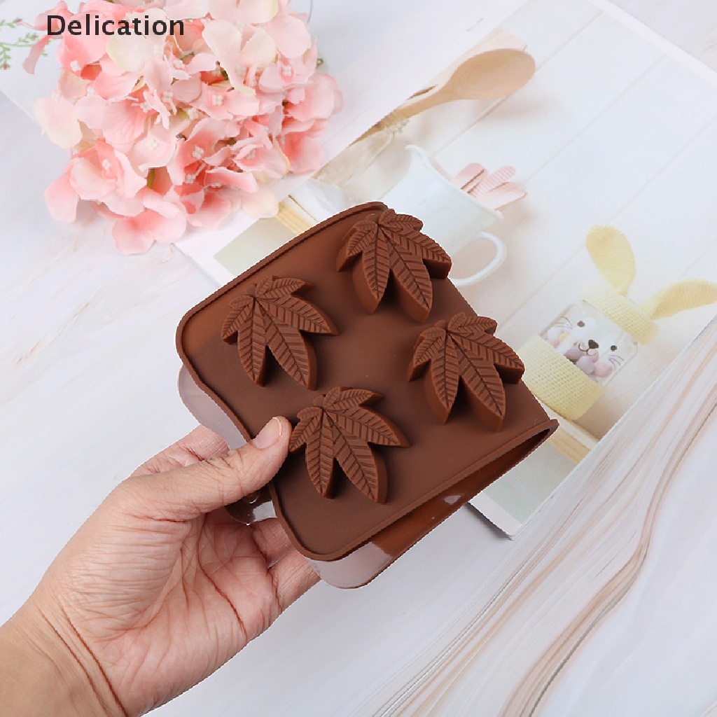 Khuôn Silicone Làm Bánh / Kẹo / Sô Cô La Hình Thanh Lá Phong