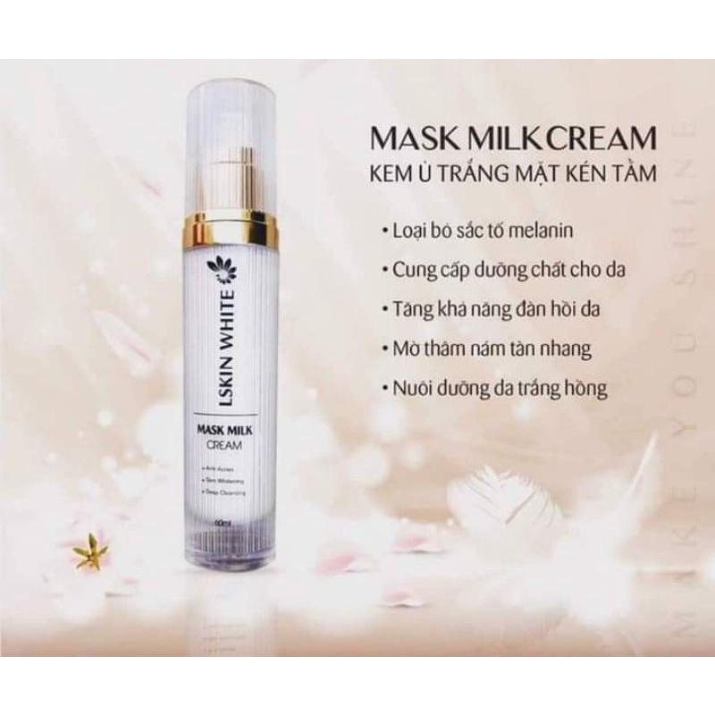 [CHÍNH HÃNG] Ủ TRẮNG KÉN TẰM LSKIN WHITE - MỜ THÂM, CĂNG BÓNG, TRẮNG SÁNG