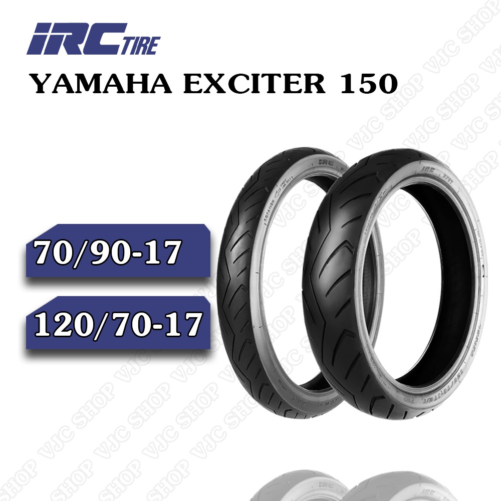 Vỏ Xe Máy IRC cho YAMAHA EXCITER 150 loại không dùng ruột (Vỏ trước - Vỏ sau - Cả cặp)