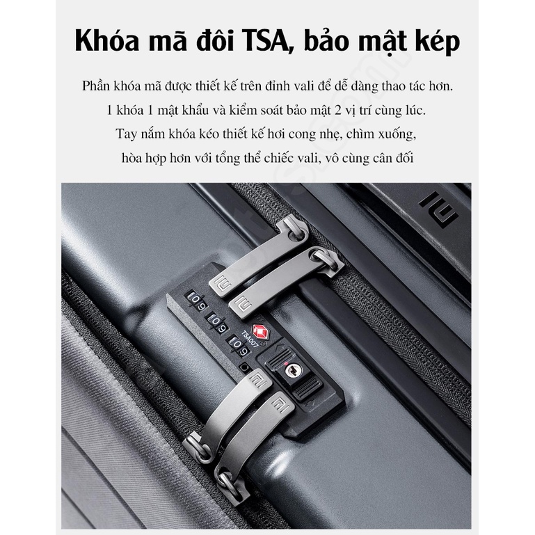 Vali Xiaomi Passport doanh nhân - Vali passport Xiaomi 90 Go fun business boarding 20inch LXX08RM