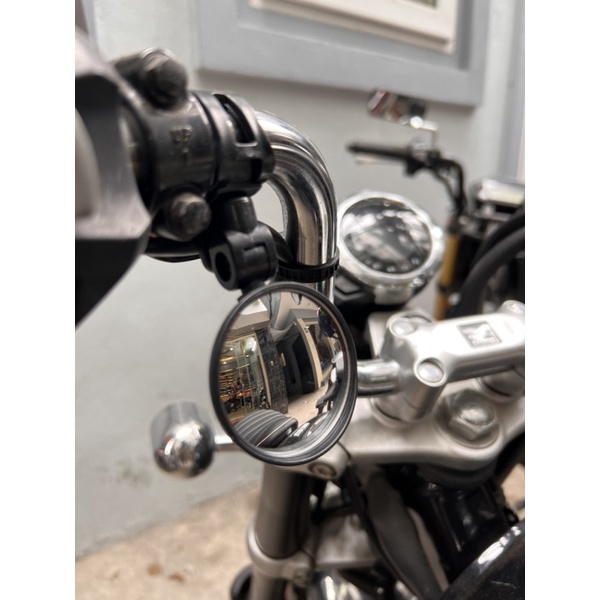 Gương gù Tròn gắn Ghi đông hoẵc tay lái xe máy, xe điện, xe đạp