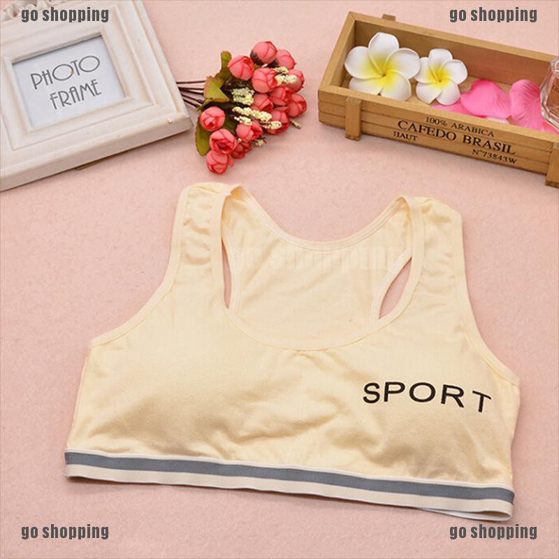 {go shopping}Kids Girls Underwear Bra Vest Underclothes Sports Undies Clothes