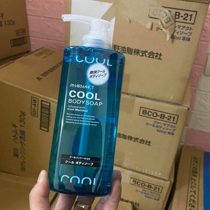 Sữa Tắm Cho Nam Cool Body Soap Hương Bạc Hà Nhật Bản 600ML