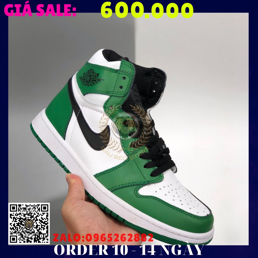GIÀY SNEAKER MÃ SẢN PHẨM_Travis Scott x AIR Jordan 1 Retro High OG " Cuctus Jack NHIỀU MÀU PHONG CÁCH FULLBOX + FREESHIP