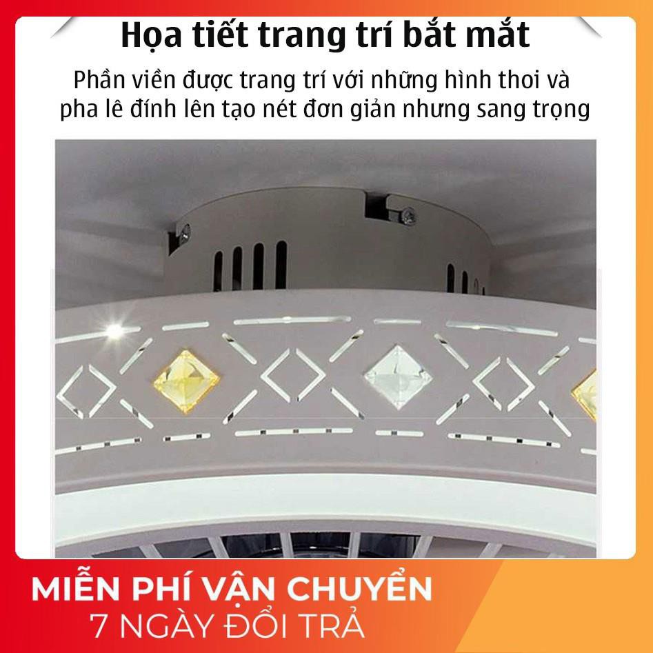 Quạt Trần đèn hiện dại- Điều khiển từ xa_ quét mã điều khiển trên điện thoại thông minh -Q02