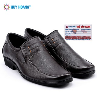 Giày da nam da bò màu nâu đen LS7110