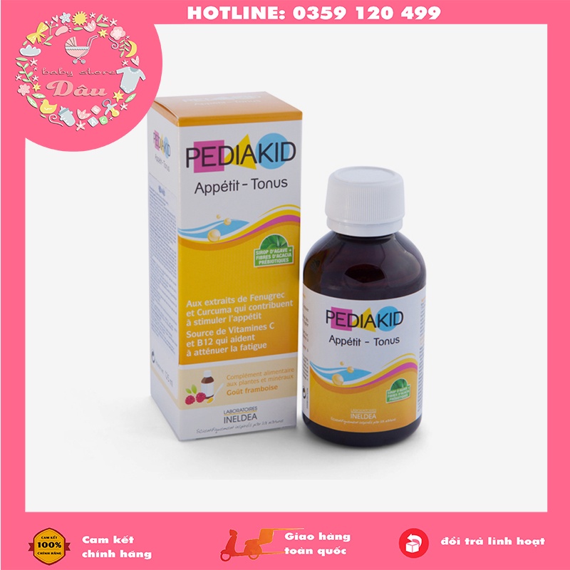 Siro Pediakid ăn ngon 125ml hỗ Trợ Hệ Tiêu Hóa, Giúp Trẻ Ăn Ngon Khỏe Mạnh Pediakid Appetit -Tonus 125ml