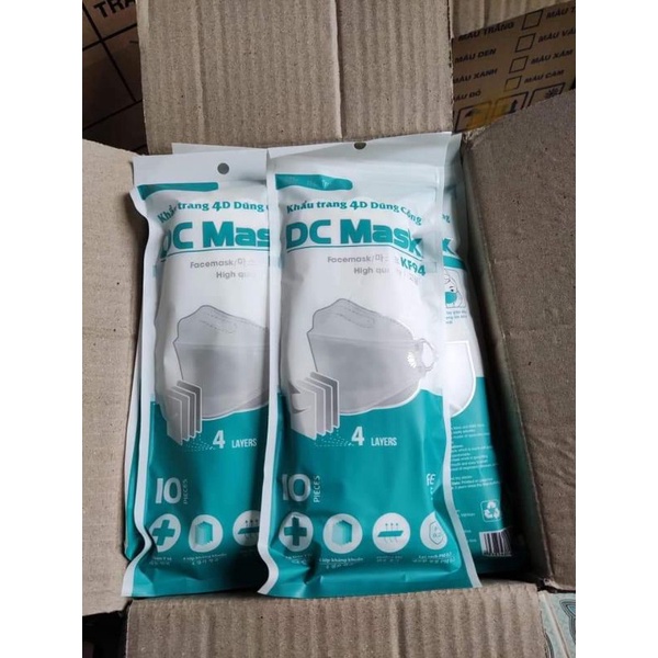 (5 cái)Khẩu trang 4D KF94 DC Mask [ Giao túi 5 hoặc túi 10cái] | BigBuy360 - bigbuy360.vn
