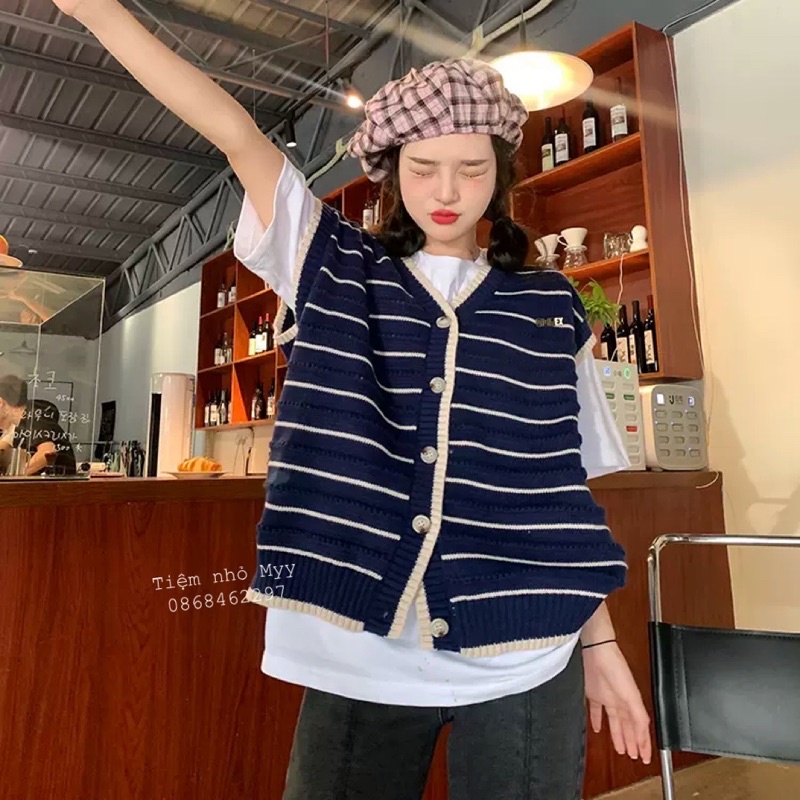 Áo Gile Họa Tiết Thổ Cẩm Vintage