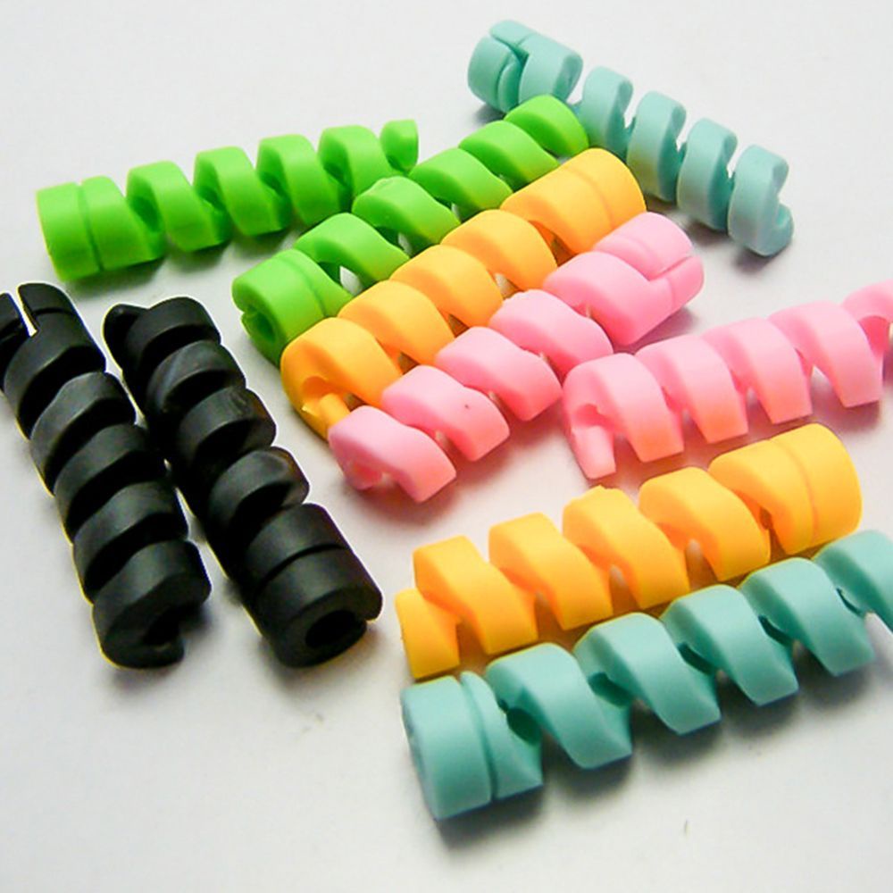 Aaron1 Set 10 Dụng Cụ Quấn Bảo Vệ Dây Cáp Nhiều Màu Tiện Dụng
