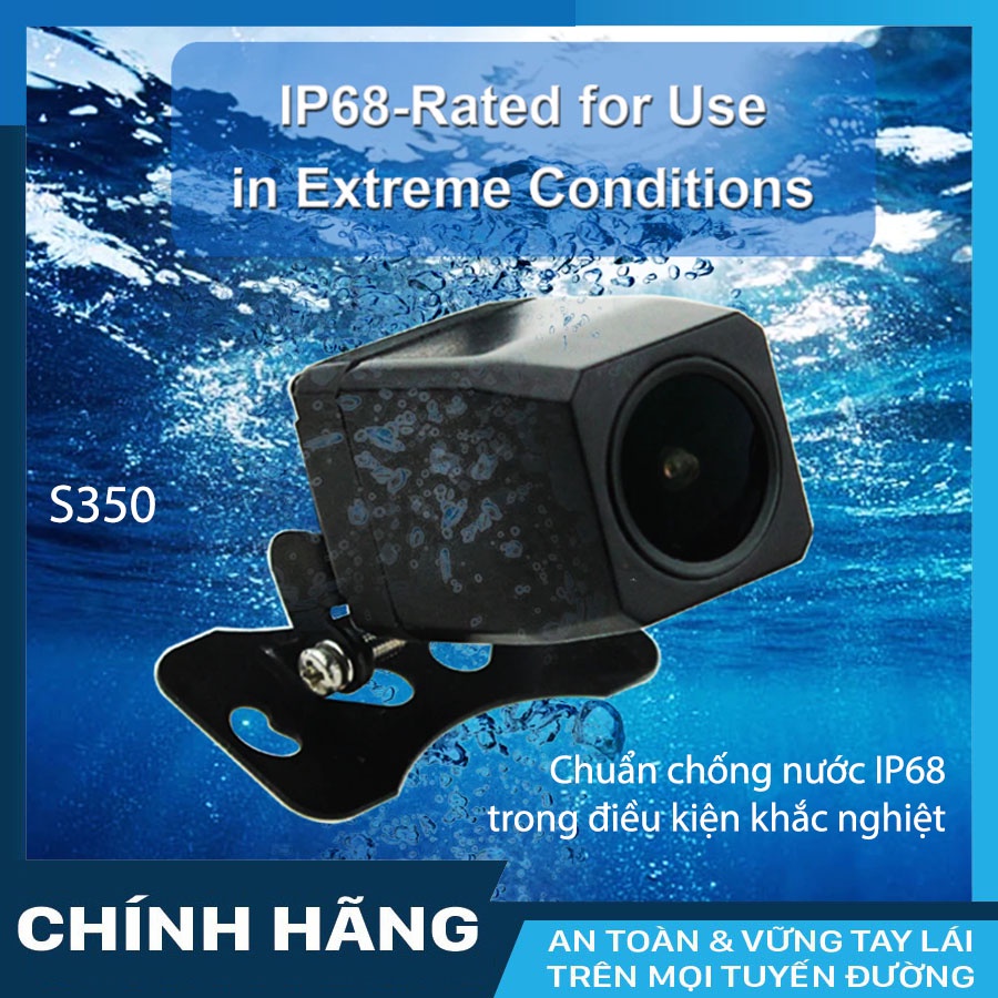 Camera lùi ô tô Laika S350 siêu nét AHD - công nghệ AI nhận diện thông minh - góc quay siêu rộng 170 độ