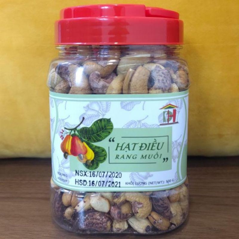 HẠT ĐIỀU RANG MUỐI THƠM NGON HỘP 500G