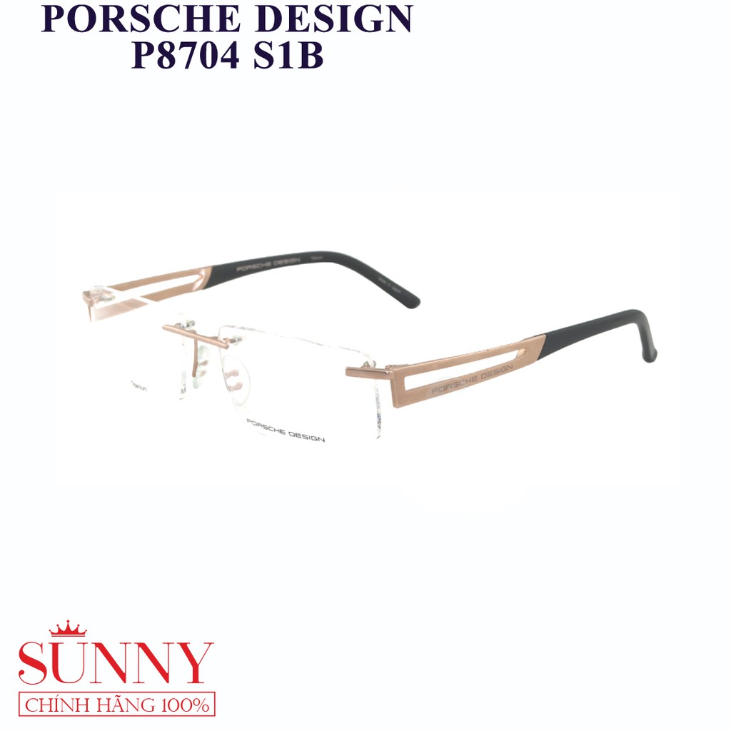 Gọng kính Porsche Design P8704 S1B chính hãng, bảo hành toàn quốc