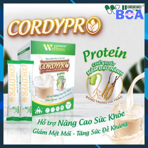 Thực phẩm bảo vệ sức khoẻ, tăng sức đề kháng thực vật Cordypro Protein