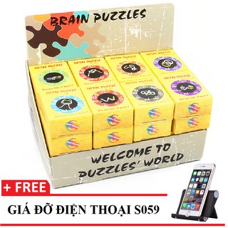 ❤️ HOTSALE ❤️ (32 MÓN) BỘ TRÒ CHƠI TRÍ TUỆ - TRÒ CHƠI THÁO LẮP VÒNG SẮT BRAIN PUZZLES - TẶNG 1 GIÁ ĐỠ ĐIỆN THOẠI S059