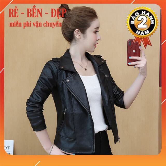 [ XẢ KHO 3 NGÀY ] Áo da nữ Quảng Châu bền đẹp bảo hành da 2 năm không bong tróc, mẫu mới nhất 2019 907