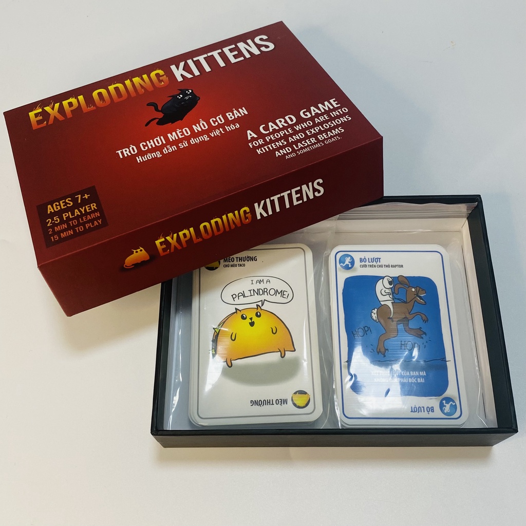 [Việt hóa] Mèo Nổ hộp cứng TOP BOARDGAME - Exploding Kittens BoardGame