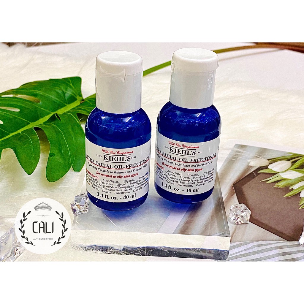 Nước hoa hồng 💖 FREESHIP 💋 Toner Ultra-Facial Oil-free Kiehl's Toner cho da dầu 40ml chính hãng [ Minisize ]