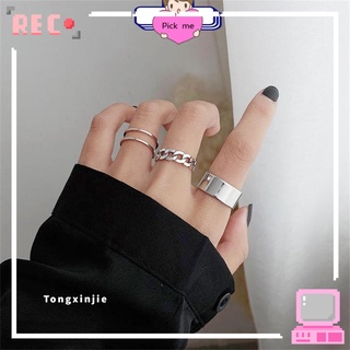 Set 3 nhẫn nữ thời trang cá tính