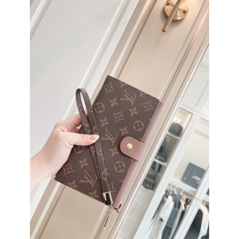 Ví Clutch W266-20 LV hàng da đẹp fullbox 3 màu