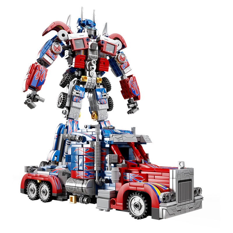 Mô Hình Đồ Chơi Lắp Ráp Rô Bốt Biến Hình Optimus Prime 2 Trong 1 Mới