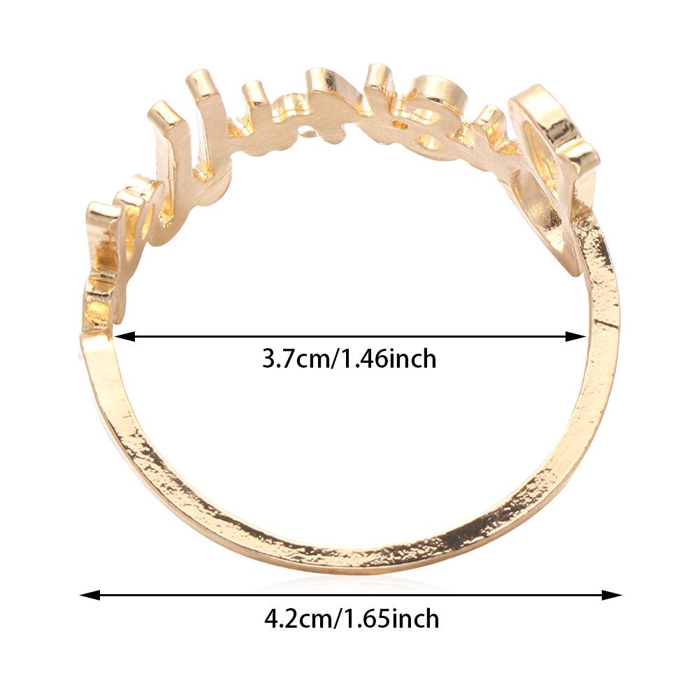 Set 1 / 6 Giá Đỡ Khăn Ăn In Chữ Độc Đáo Trang Trí Khách Sạn / Tiệc Cưới