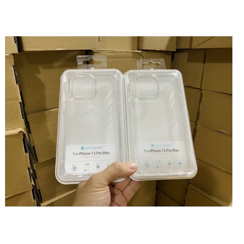 Ốp lưng Rock trong cứng viền mềm iPhone 13 Mini, 13, 13 Pro, 13 Pro Max chống sốc, không ố màu chính hãng