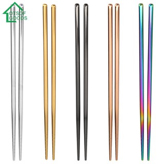 Bộ đũa ăn bằng inox chống trượt tiện dụng