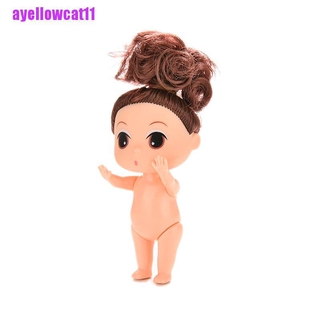 Búp Bê Em Bé Mini 9cm Có Tóc Nâu