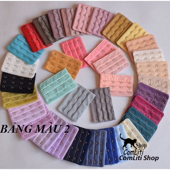 Móc Nối Áo Ngực 4 Móc Cài Miếng Nối Áo Ngực Nhiều Màu [ Bảng Màu 2 ]