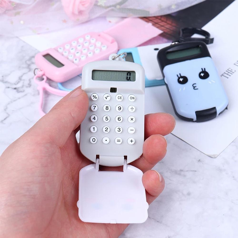 Móc Khóa Hình Máy Tính 8 Chữ Số Hoạt Hình Mini