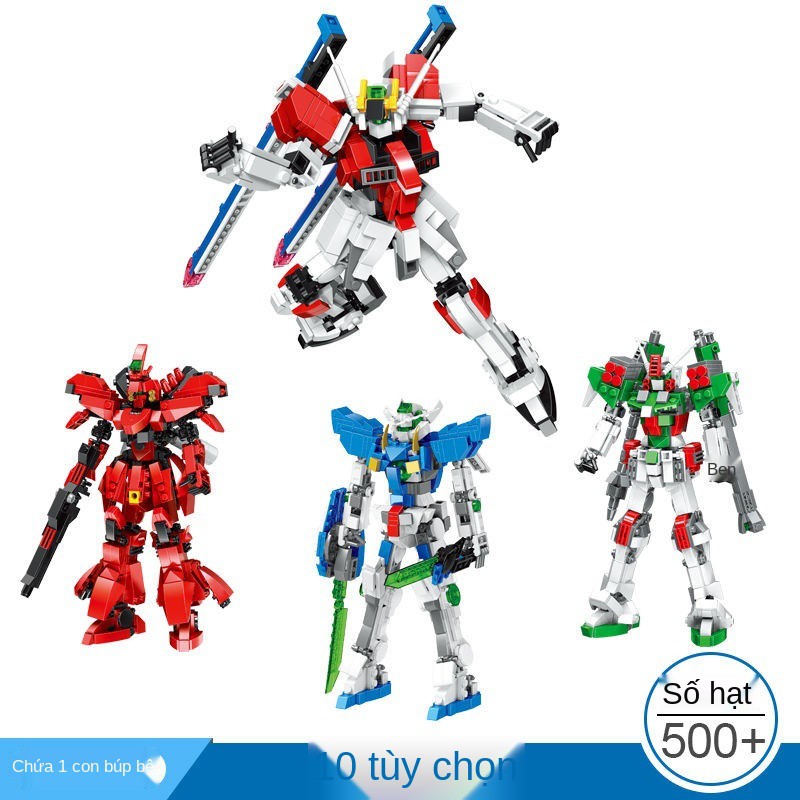 ♠✚Tương thích với các khối Lego, Robot Gundam, Phát triển trí thông minh cho trẻ em, Đồ chơi Mech, Quà lắp ráp b