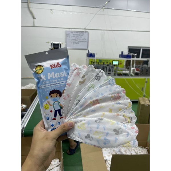 set 50 khẩu trang trẻ em KF94 kháng khuẩn chống bụi công nghệ Hàn Quốc _Hàng chính hãng