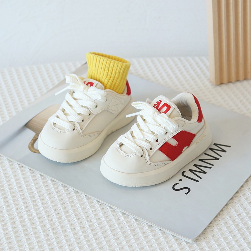 Giày Thể Thao Trắng Thời Trang Xuân Thu Năng Động Cho Bé Pine196