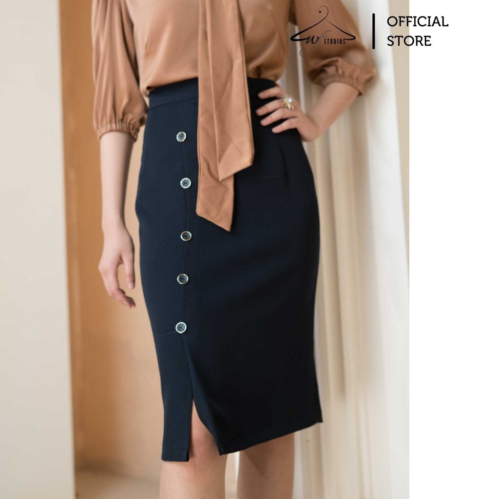 Chân váy bút chì cúc dọc Jamie Skirt CV1- wfstudios | BigBuy360 - bigbuy360.vn